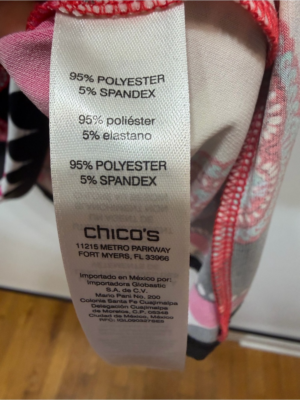 Chico's Red Pink and Black Paisley-Print Midi Dress - Picture 8 of 11